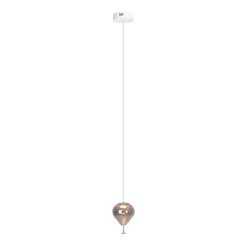 MAXLIGHT P0576 - LED-kattokruunu johdossa PALLONCINI 2xLED/3W/230V halkaisija 12 cm savuinen