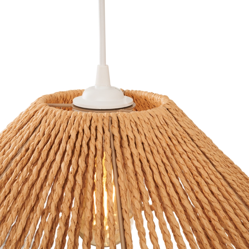 MAXLIGHT P0577 - Kattokruunu johdossa AMALFI 1xE27/15W/230V halkaisija 45 cm beige