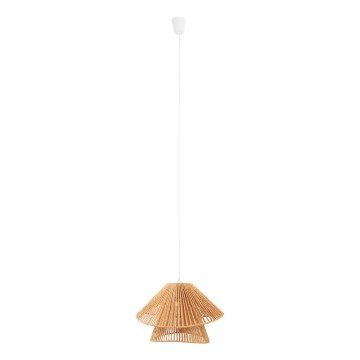 MAXLIGHT P0578 - Kattokruunu johdossa AMALFI 1xE27/15W/230V halkaisija 45 cm beige