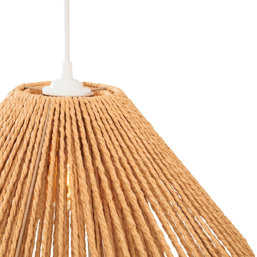 MAXLIGHT P0578 - Kattokruunu johdossa AMALFI 1xE27/15W/230V halkaisija 45 cm beige