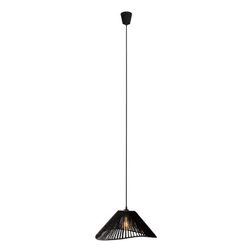 MAXLIGHT P0579 - Kattokruunu johdossa AMALFI 1xE27/15W/230V halkaisija 45 cm musta