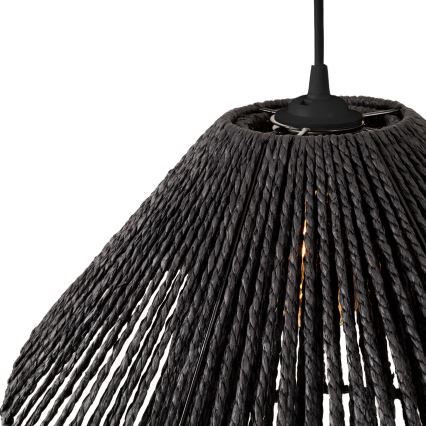 MAXLIGHT P0580 - Kattokruunu johdossa AMALFI 1xE27/15W/230V halkaisija 45 cm musta