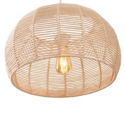 MAXLIGHT P0583 - Kattokruunu johdossa PRASLIN 1xE27/15W/230V halkaisija 39 cm beige