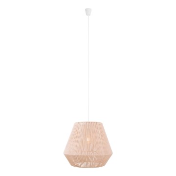 MAXLIGHT P0584 - Kattokruunu johdossa PRASLIN 1xE27/15W/230V halkaisija 44 cm beige