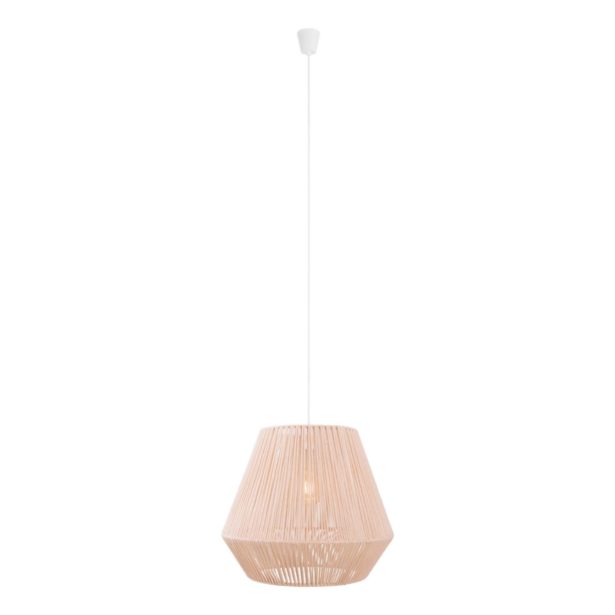 MAXLIGHT P0584 - Kattokruunu johdossa PRASLIN 1xE27/15W/230V halkaisija 44 cm beige