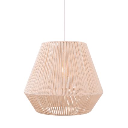 MAXLIGHT P0584 - Kattokruunu johdossa PRASLIN 1xE27/15W/230V halkaisija 44 cm beige