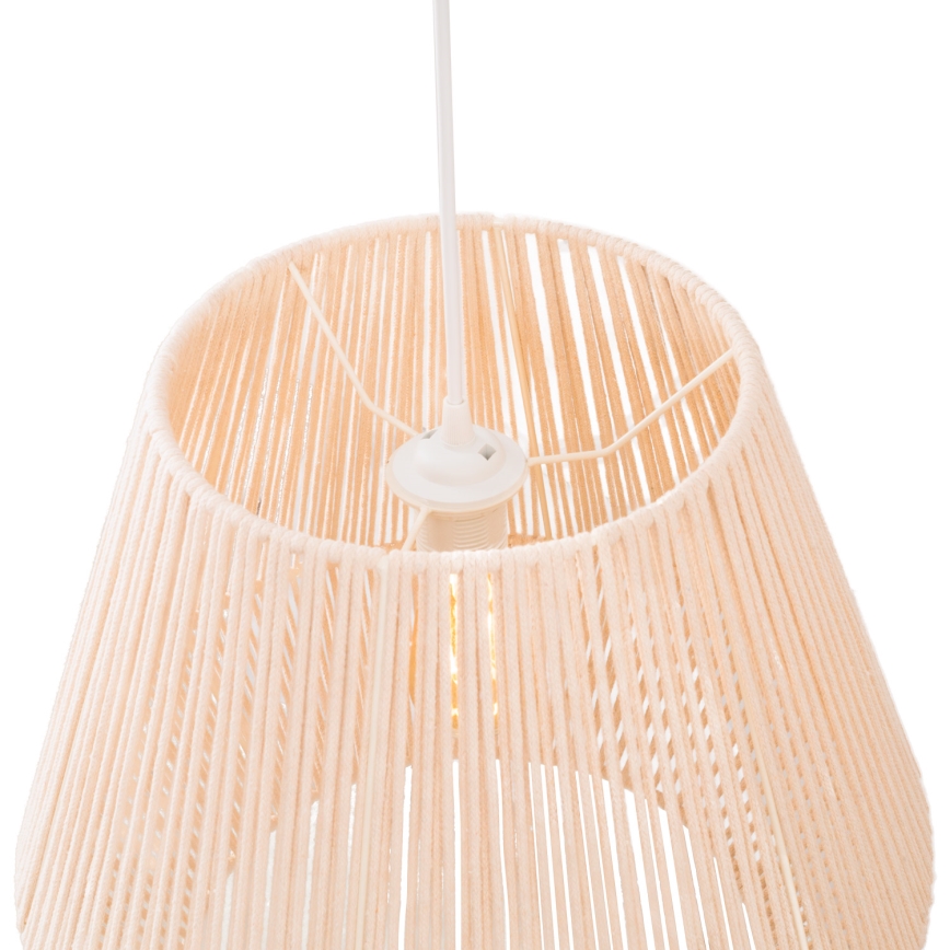 MAXLIGHT P0584 - Kattokruunu johdossa PRASLIN 1xE27/15W/230V halkaisija 44 cm beige