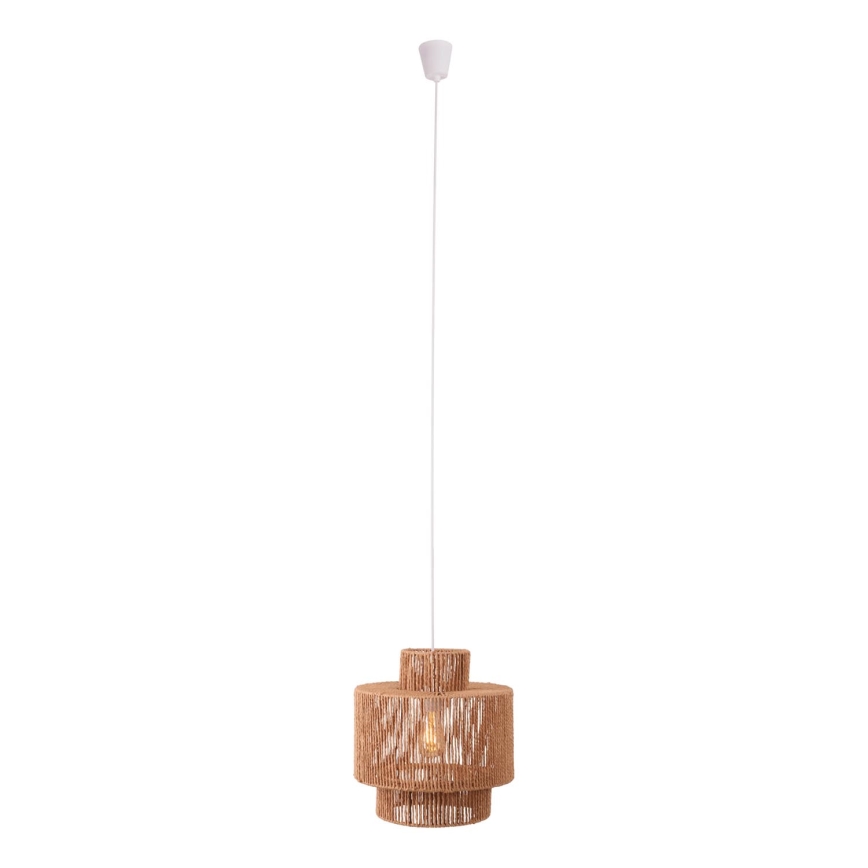MAXLIGHT P0586 - Kattokruunu johdossa LABRIZ 1xE27/15W/230V halkaisija 35 cm beige