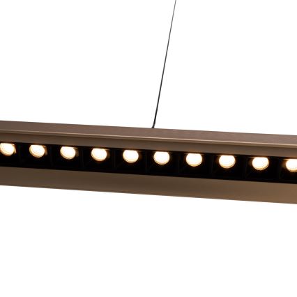 MAXLIGHT P0594 - Himmennettävä LED-kattokruunu johdossa JO-JO LED/38W/230V 2700/4500/5500K messinki