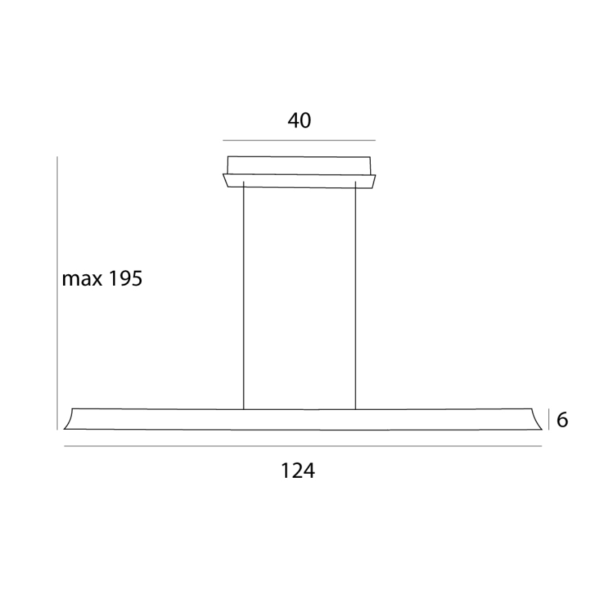 MAXLIGHT P0594 - Himmennettävä LED-kattokruunu johdossa JO-JO LED/38W/230V 2700/4500/5500K messinki
