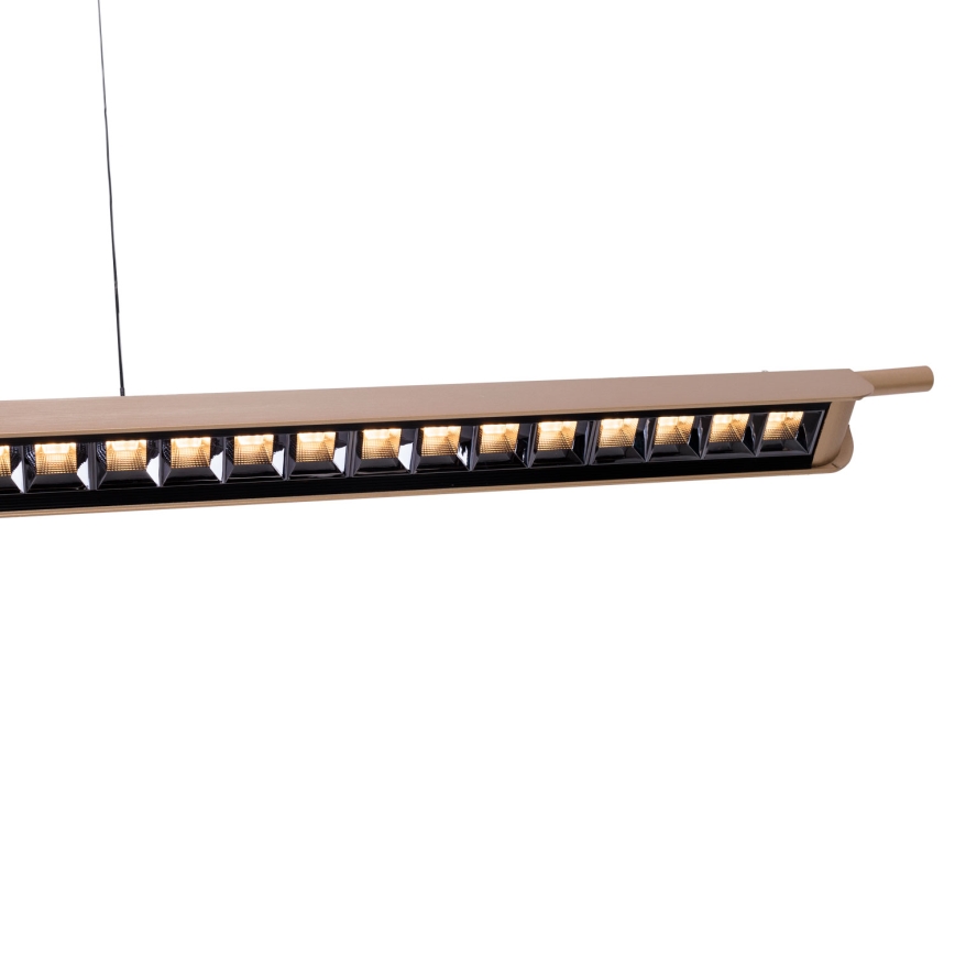 MAXLIGHT P0596 - Himmennettävä LED-kattokruunu johdossa JO-JO LED/40W/230V 2700/4500/5500K messinki
