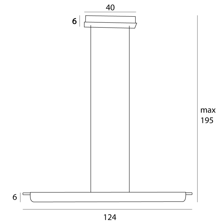 MAXLIGHT P0597 - Himmennettävä LED-kattokruunu johdossa JO-JO LED/40W/230V 2700/4500/5500K antrasiitti