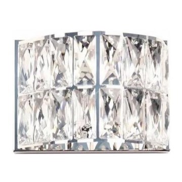 MAXLIGHT W0204 - Seinävalaisin DIAMANTE 1xG9/42W/230V kiiltävä kromi