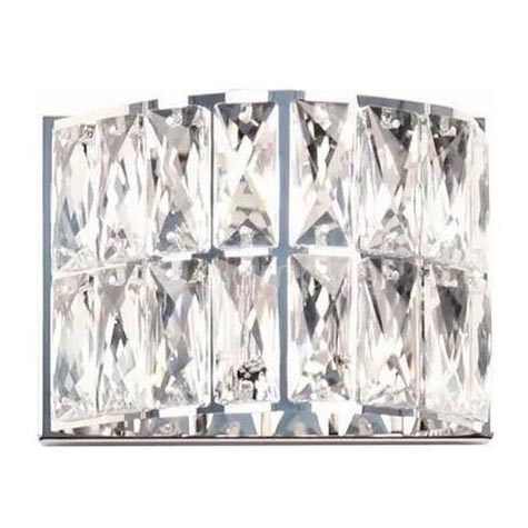 MAXLIGHT W0204 - Seinävalaisin DIAMANTE 1xG9/42W/230V kiiltävä kromi