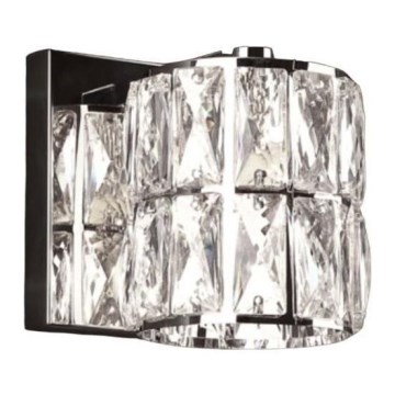 MAXLIGHT W0205 - Seinävalaisin DIAMANTE 1xG9/42W/230V kiiltävä kromi