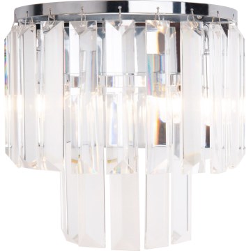 MAXLIGHT W0209 - Seinävalaisin MONACO 2xG9/40W/230V kiiltävä kromi