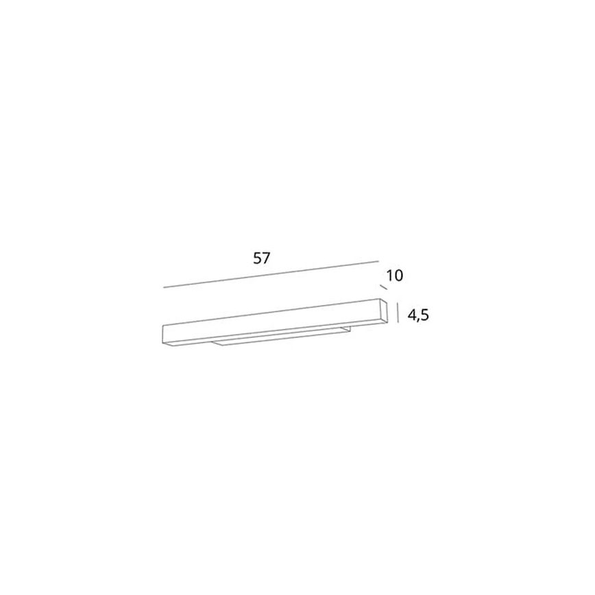MAXLIGHT W0263 - LED Himmennettävä kylpyhuoneen peilivalaisin LINEAR LED/18W/230V 57 cm IP44 valkoinen