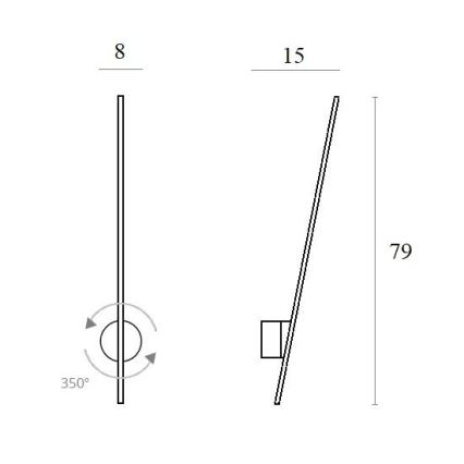 MAXLIGHT W0267 - LED-ulkoseinävalaisin HÄMÄHÄKKI LED/8,4W/230V IP44 musta