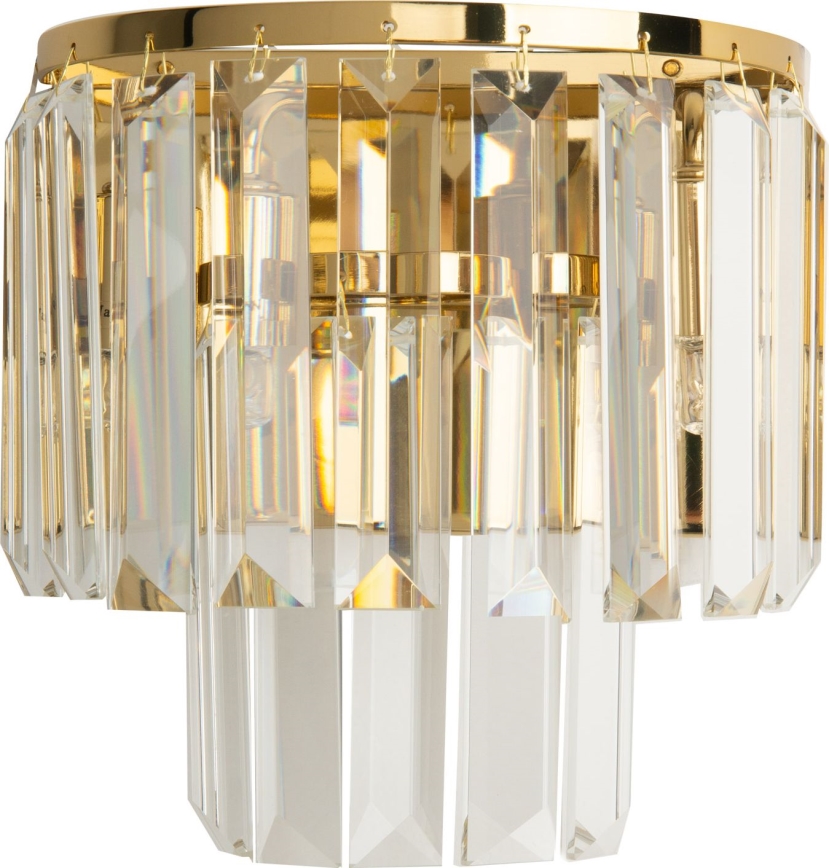 MAXLIGHT W0288 - Seinävalaisin MONACO 2xG9/40W/230V kulta
