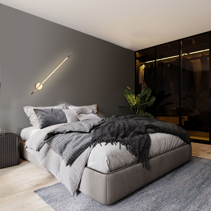 MAXLIGHT W0297 - LED-ulkoseinävalaisin HÄMÄHÄKKI LED/8,4W/230V IP44 kulta