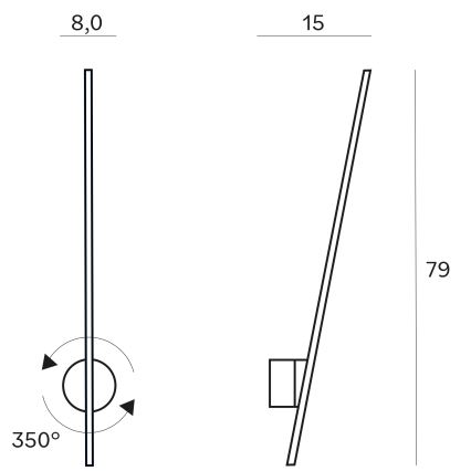 MAXLIGHT W0297 - LED-ulkoseinävalaisin HÄMÄHÄKKI LED/8,4W/230V IP44 kulta