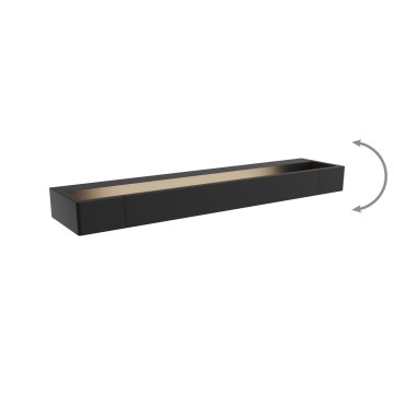 MAXLIGHT W0307 - LED-seinävalaisin kylpyhuoneeseen FLINK LED/12W/230V 45 cm IP44 musta