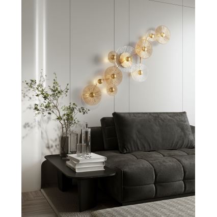 MAXLIGHT W0354 - LED-seinävalaisin ALLURE 10xLED/4,3W/230V kulta
