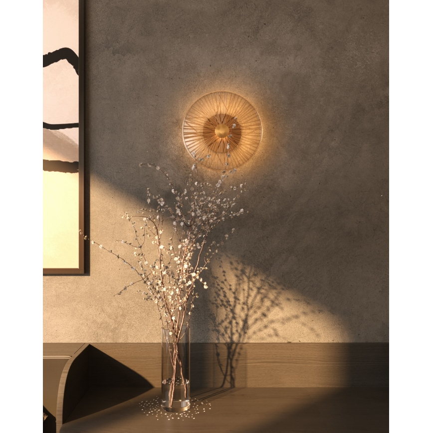 MAXLIGHT W0355 - LED-seinävalaisin ALLURE LED/5W/230V halkaisija 28 cm kulta