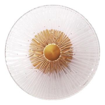 MAXLIGHT W0356 - LED-seinävalaisin ALLURE LED/5W/230V halkaisija 28 cm kulta/läpinäkyvä