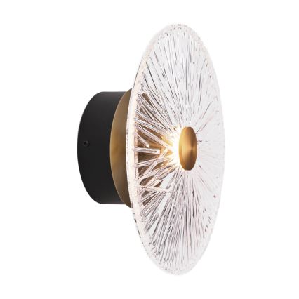 MAXLIGHT W0356 - LED-seinävalaisin ALLURE LED/5W/230V halkaisija 28 cm kulta/läpinäkyvä