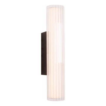 MAXLIGHT W0363 - LED-seinävalaisin kylpyhuoneeseen FAYETTE LED/6W/230V 31 cm IP44 musta