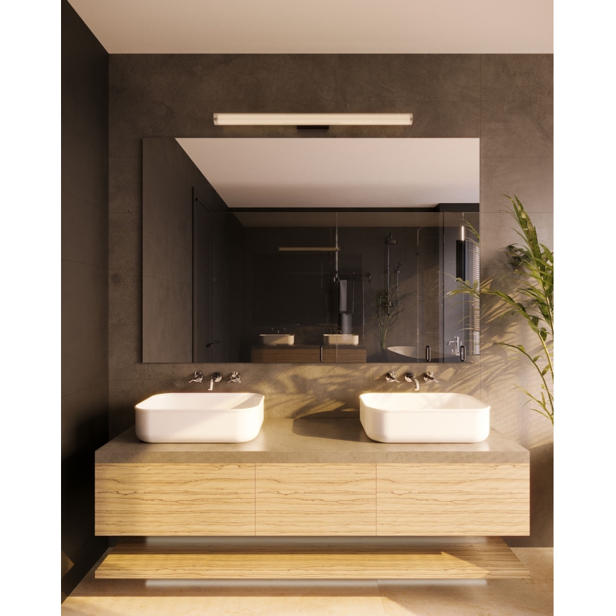 MAXLIGHT W0363 - LED-seinävalaisin kylpyhuoneeseen FAYETTE LED/6W/230V 31 cm IP44 musta