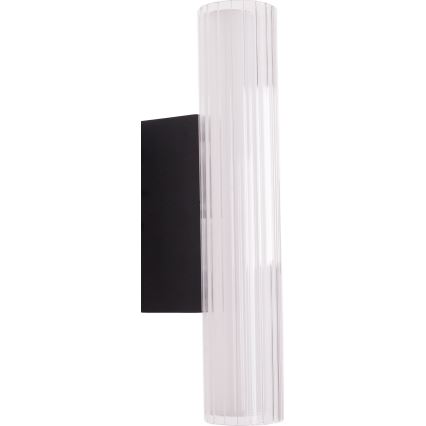 MAXLIGHT W0363 - LED-seinävalaisin kylpyhuoneeseen FAYETTE LED/6W/230V 31 cm IP44 musta