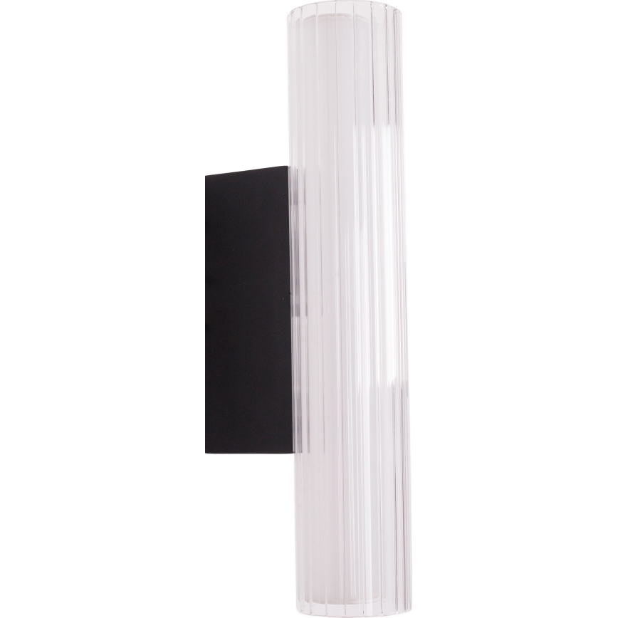 MAXLIGHT W0363 - LED-seinävalaisin kylpyhuoneeseen FAYETTE LED/6W/230V 31 cm IP44 musta