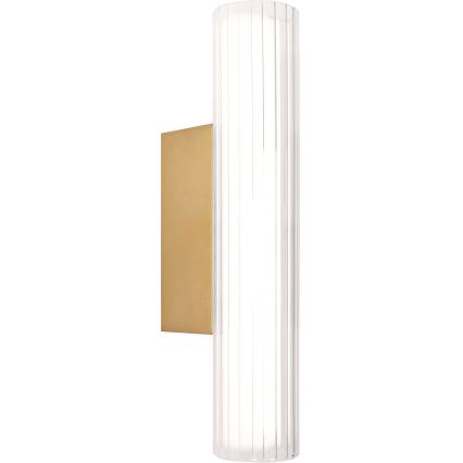 MAXLIGHT W0364 - LED-seinävalaisin kylpyhuoneeseen FAYETTE LED/6W/230V 31 cm IP44 kulta