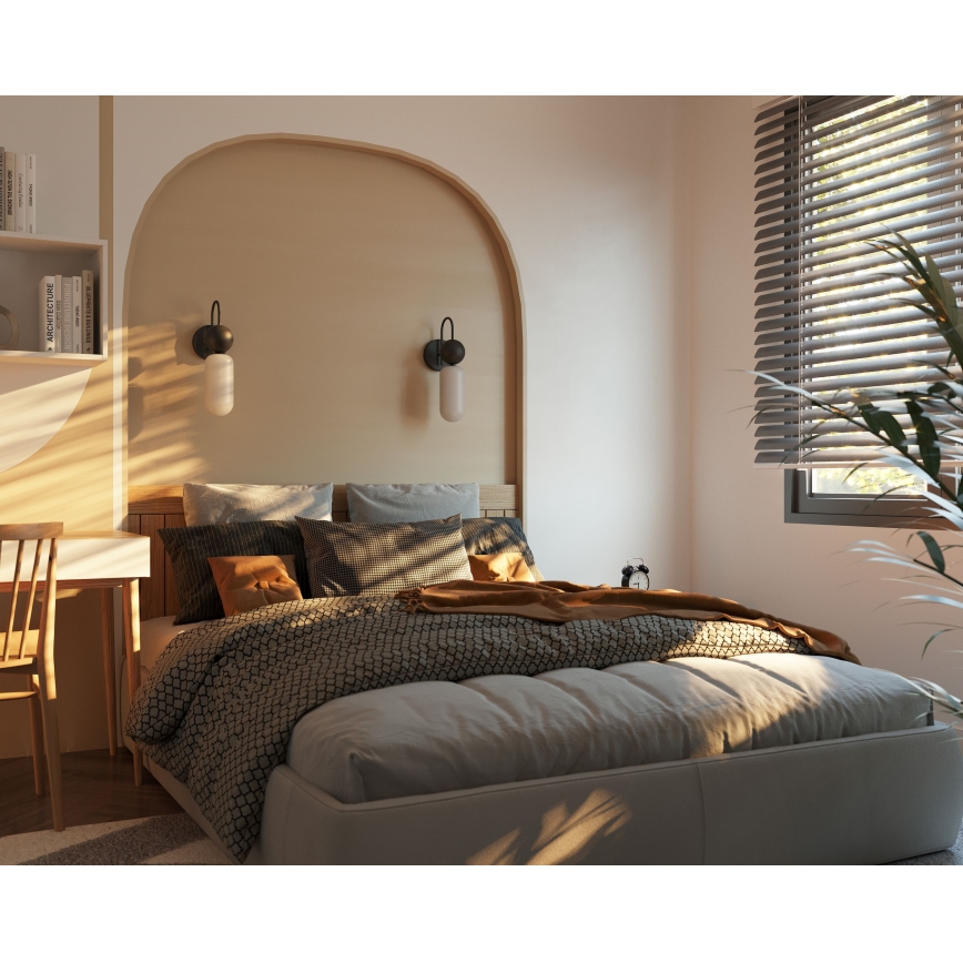 MAXLIGHT W0381 - Seinävalaisin ROMA 1xG9/12W/230V musta