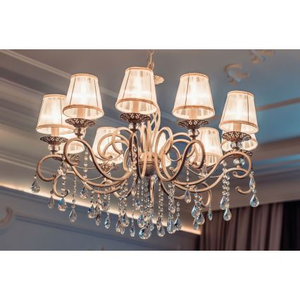 Maytoni ARM247-10-G - Kattokruunu ketjussa GRACE 10xE14/40W/230V