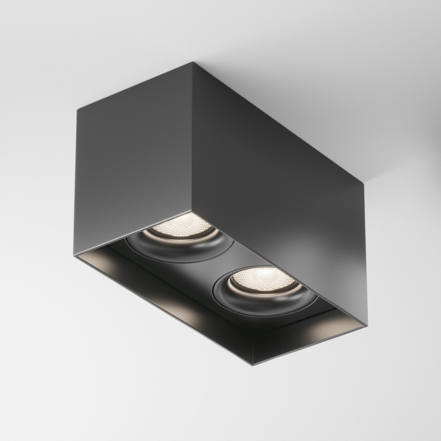 Maytoni C015CL-02B - Kohdevalo SLIM 2xGU10/50W/230V musta