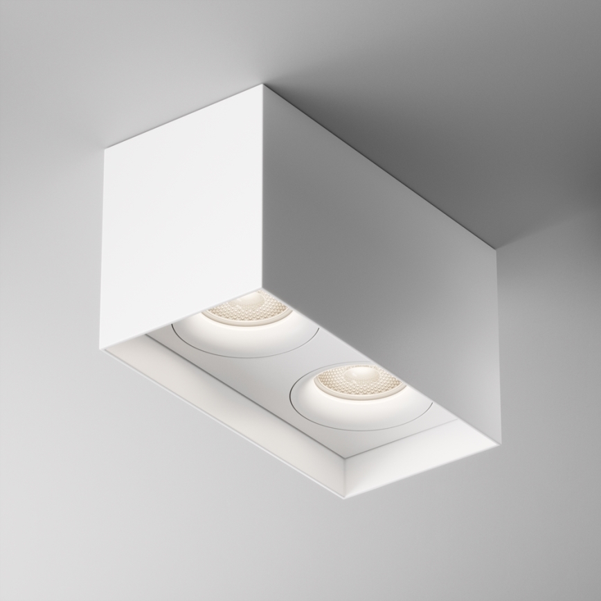 Maytoni C015CL-02W - Kohdevalo SLIM 2xGU10/50W/230V valkoinen