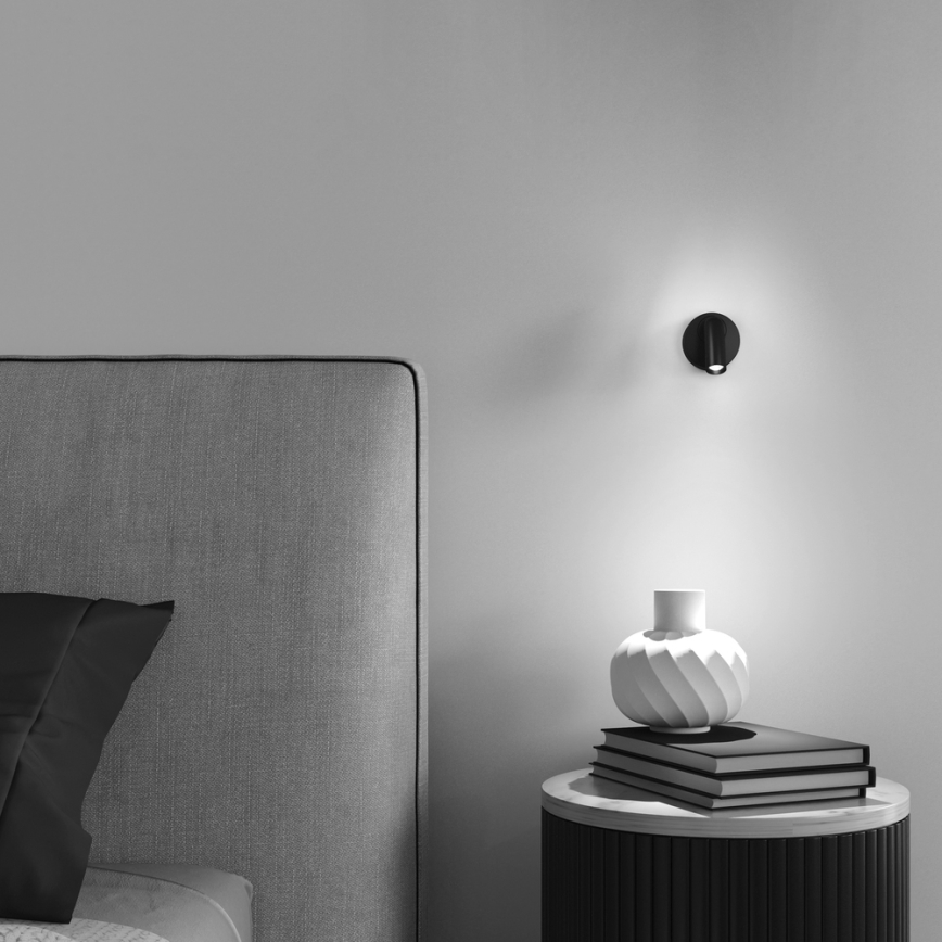 Maytoni C038WL-L3B3K - LED-seinävalaisin MIRAX LED/3W/230V 3000K musta