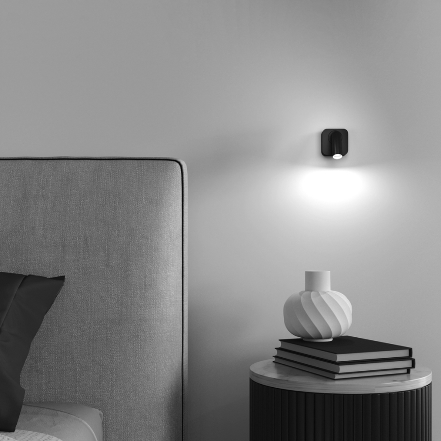 Maytoni C039WL-L3B3K - LED-seinävalaisin MIRAX LED/3W/230V musta