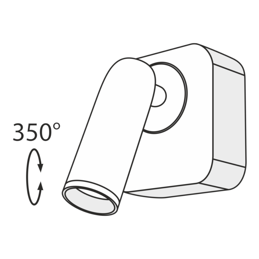 Maytoni C039WL-L3W3K - LED-seinävalaisin MIRAX LED/3W/230V musta