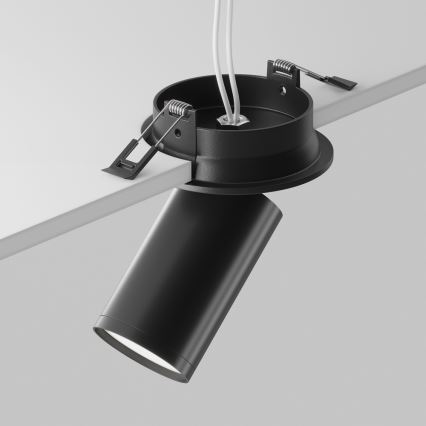 Maytoni C048CL-U-1B - Upotettu kohdevalo FOCUS 1xGU10/10W/230V musta