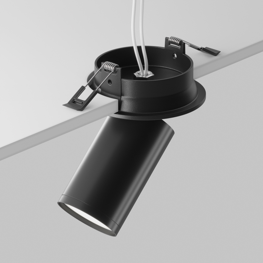 Maytoni C048CL-U-1B - Upotettu kohdevalo FOCUS 1xGU10/10W/230V musta