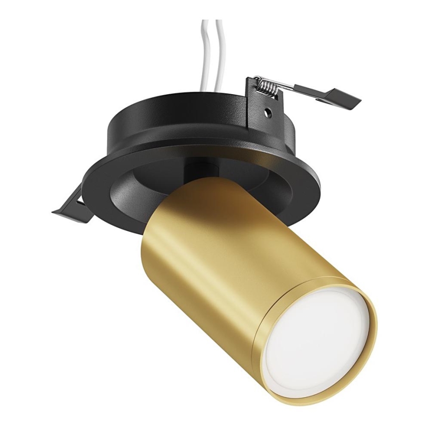 Maytoni C048CL-U-1BMG - Upotettu kohdevalo FOCUS 1xGU10/10W/230V kulta