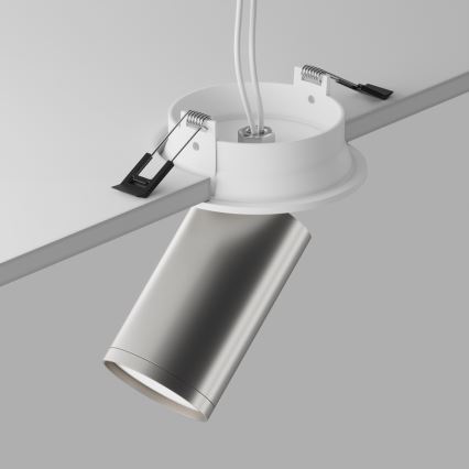 Maytoni C048CL-U-1WS - Upotettu kohdevalo FOCUS 1xGU10/10W/230V kiiltävä kromi
