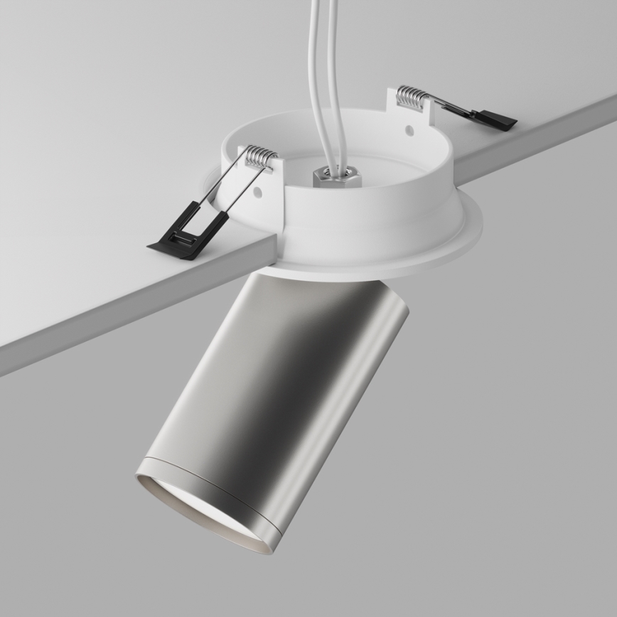 Maytoni C048CL-U-1WS - Upotettu kohdevalo FOCUS 1xGU10/10W/230V kiiltävä kromi