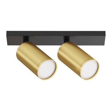 Maytoni C051CL-U-02BMG - Kohdevalo FOCUS 2xGU10/10W/230V kulta/musta
