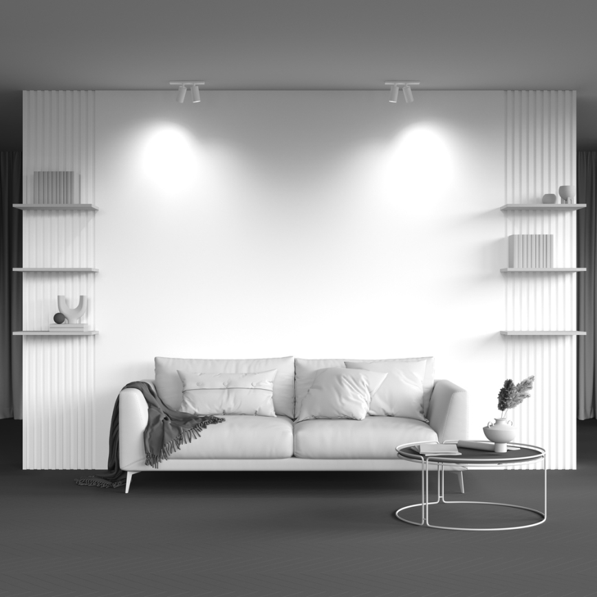 Maytoni C051CL-U-2W - Kohdevalo FOCUS 2xGU10/10W/230V valkoinen/musta