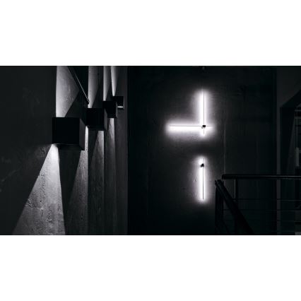Maytoni C070WL-L12GB3K - LED-seinävalaisin PARS LED/12W/230V CRI 90 musta